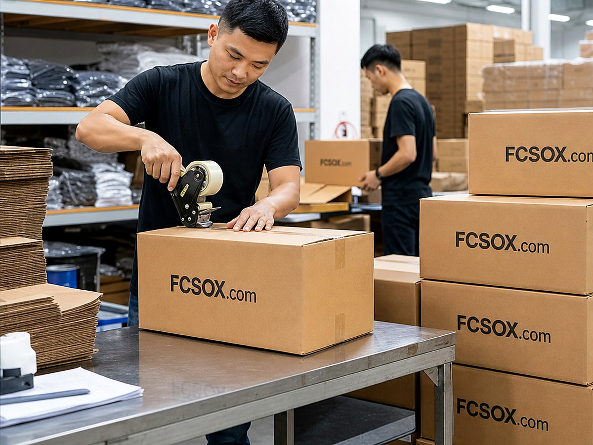 FCSOX Fast Delivery Packing custom sock