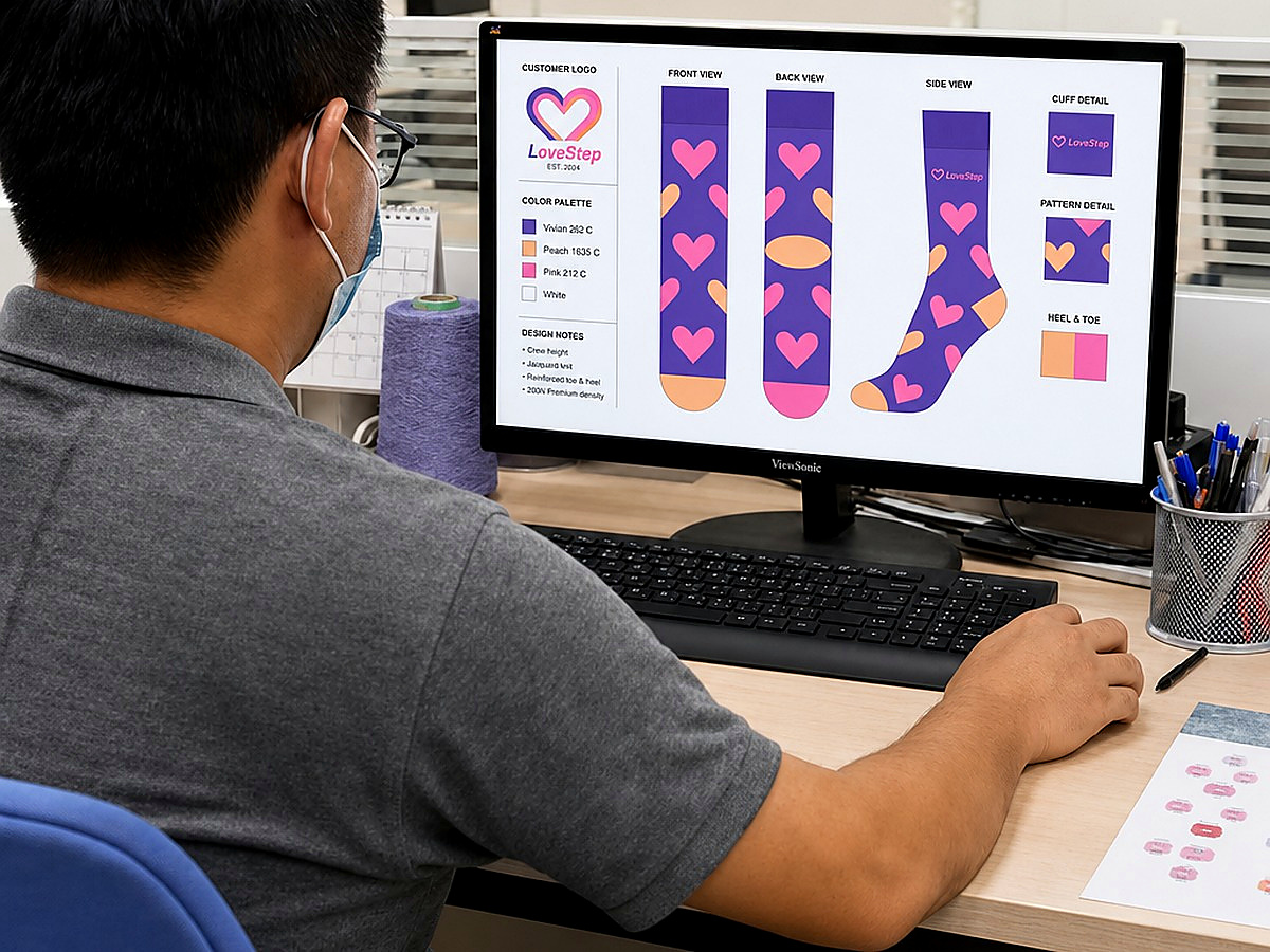 FCSOX Free Design Support custom sock