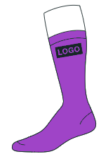 FCSOX logo sock style