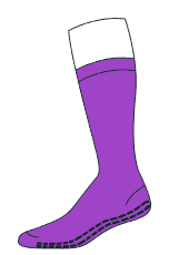 FCSOX non-slip rubber sock style