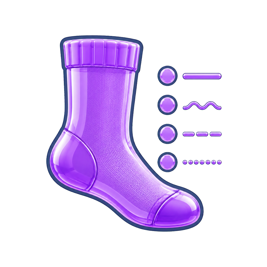 FCSOX Options Nav Styles custom sock