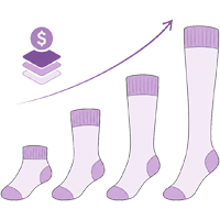 FCSOX Pricing Height custom sock