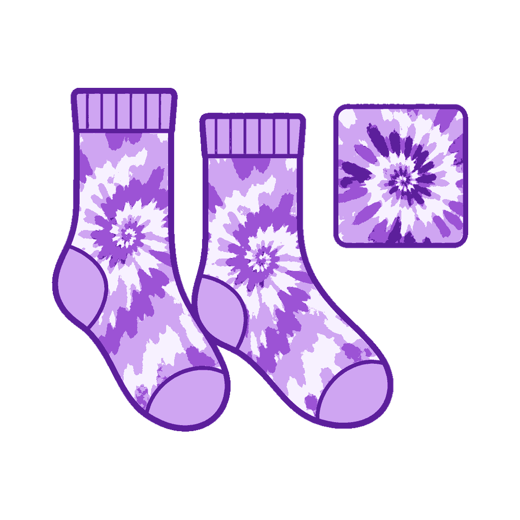 FCSOX Nav Tie Dye custom sock